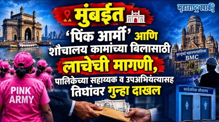 ACB news मुंबईत ‘पिंक आर्मी’ आणि शौचालय कामांच्या बिलासाठी लाचेची मागणी, पालिकेच्या सहाय्यक व उपअभियंत्यासह तिघांवर गुन्हा दाखल